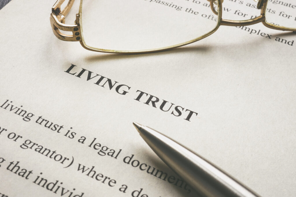 Revocable Living Trust document for trust administration and estate planning.